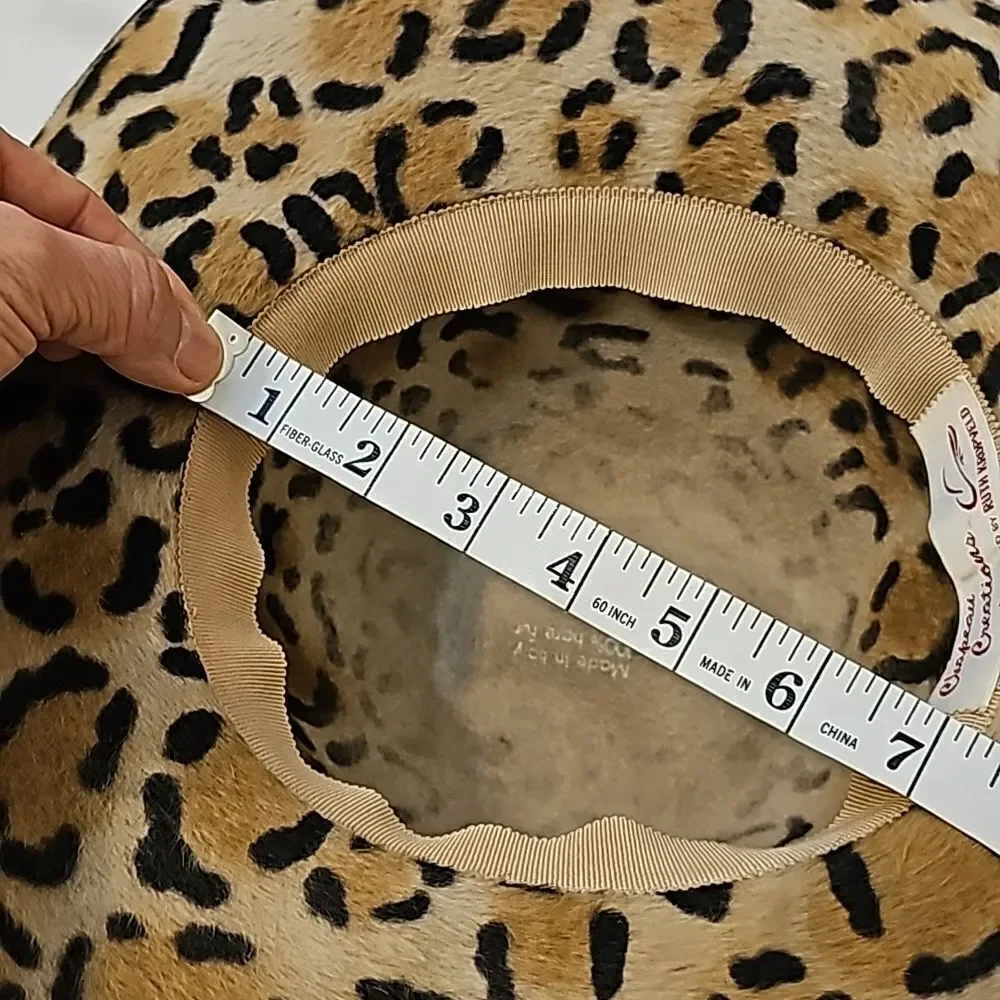 CHAPEAU‎ CREATIONS CHEETAH PRINT HAT